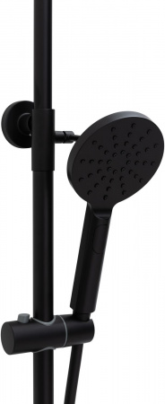Фото душевая стойка allen brau eclipse 5.e1006-31 черный матовый