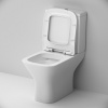 Фото унитаз-компакт безободковый с сиденьем am.pm gem c908601sc
