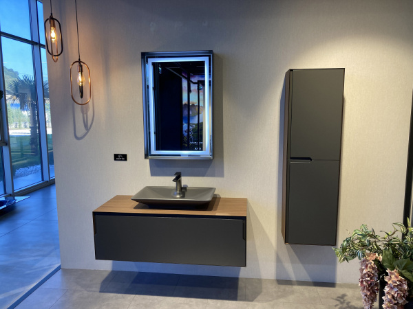 Фото зеркало orka craft 60 см 3000325, цвет: антрацит матовый