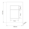 Фото клавиша смыва abber ac0123ng никель