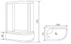 Фото душевая кабина timo comfort t-1110 l 110x85 см