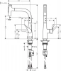 Фото смеситель для кухонной мойки hansgrohe metris select 73822800