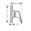 Фото смеситель для душа hansgrohe logis 71604000s