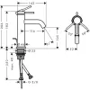 Фото смеситель для раковины hansgrohe tecturis s 73310140