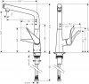 Фото смеситель для кухни hansgrohe metris select 14883000