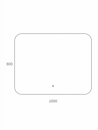 Фото зеркало с подсветкой taliente zled 100 см ta-zled-b10080