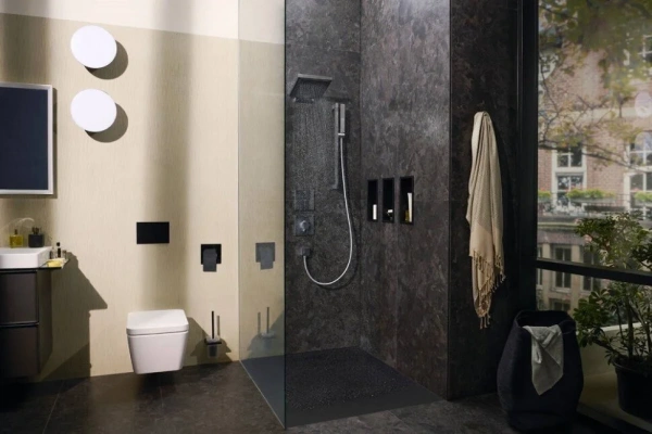 Фото термостатический смеситель для душа hansgrohe shower select comfort q 15588000