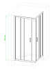 Фото душевое ограждение royal bath hpd rb80hpd-c 80x80 см