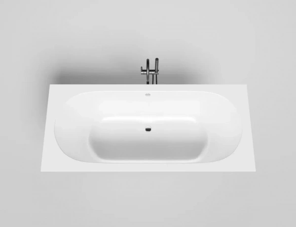 Фото ванна из искусственного камня salini ornella axis 180x80 см 103411g глянцевая