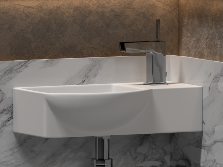 Фото раковина подвесная ceramicanova element 40 см, цвет: белый cn6039l