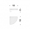 Фото полка-сетка подвесная colombo design complementi b9602