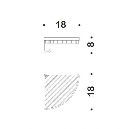 Фото полка-сетка подвесная colombo design complementi b9602