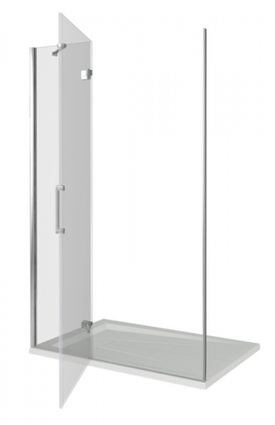 Фото душевая дверь good door saturn wtw-120-c-ch l/r 120 см
