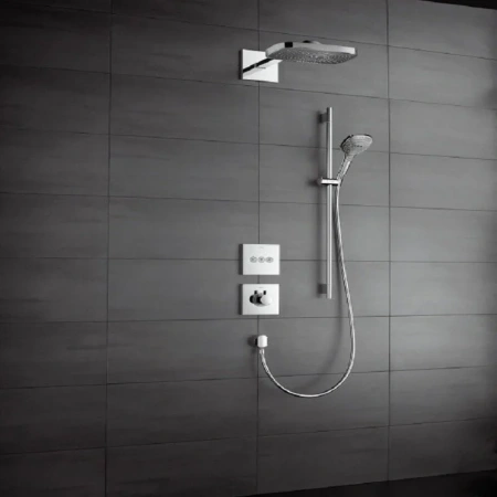 Фото термостатический смеситель для душа hansgrohe shower select 15760670