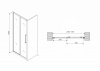 Фото душевая дверь abber schwarzer diamant 140 см ag30140mh