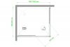 Фото душевое ограждение royal bath hpd rb9100hpd-t-bl 100x90 см