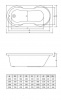 Фото акриловая ванна c-bath salus 150x70 см cbq006004