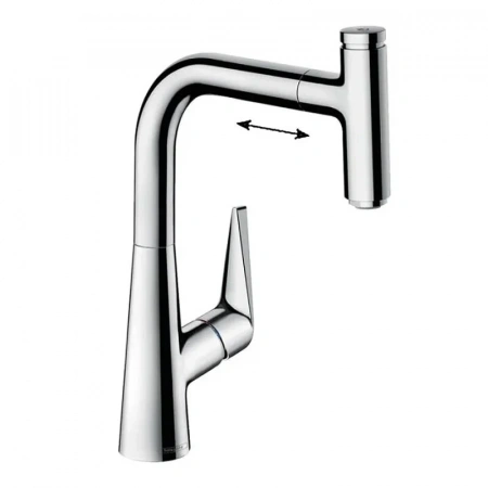 Фото смеситель для кухонной мойки hansgrohe talis select 73852000