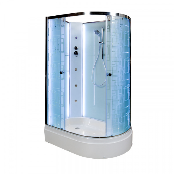 Фото душевая кабина dto 120x80 см em2712lnled+gm с гидромассажем