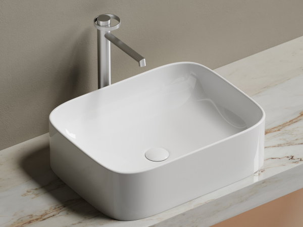 Фото раковина накладная ceramicanova element 50.5 см, цвет: белый cn6052