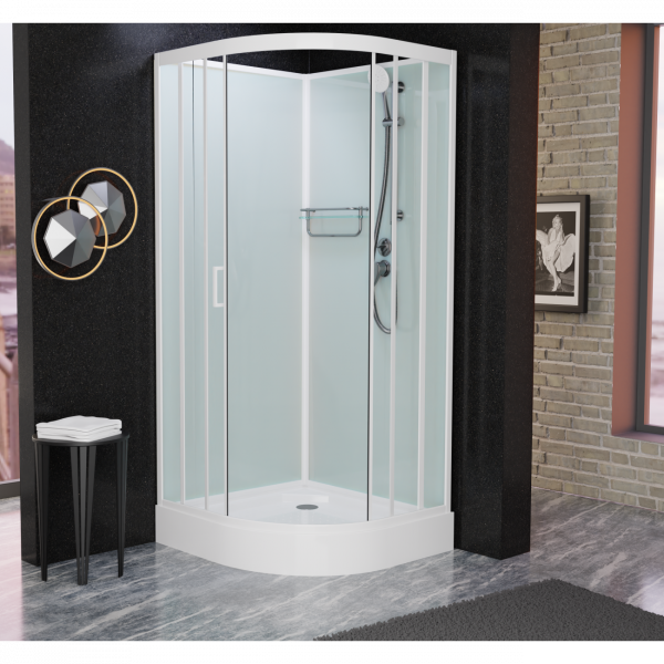 Фото душевая кабина душевая кабина frank f420 white 120x120 см 420020
