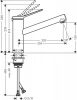 Фото смеситель для кухонной мойки hansgrohe zesis 74813000