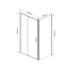 Фото душевой уголок vincea intra 80x90 см vsr-1i708090ch