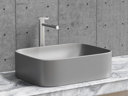 Фото раковина накладная ceramicanova element 50.5 см, цвет: антрацит cn6052mh