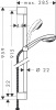 Фото душевой гарнитур hansgrohe crometta 85 multi 27762000