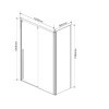 Фото душевой уголок vincea lugano 120x80 см vsr-1l8012clb-1