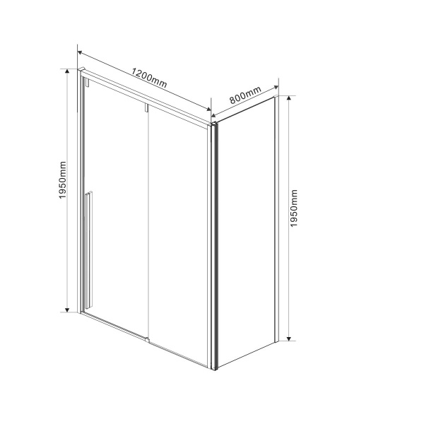 Фото душевой уголок vincea lugano 120x80 см vsr-1l8012cl-1
