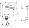 Фото смеситель для раковины hansgrohe vivenis 75024670