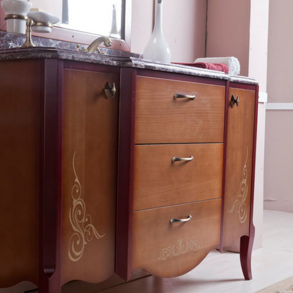 Фото тумба под раковину caprigo валенсия 120 см, цвет: bianco antico (b002) 11115