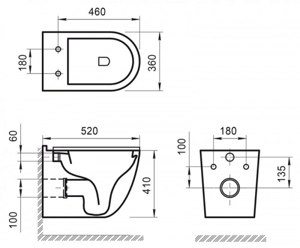 Фото унитаз подвесной belbagno senso-r bb017chr