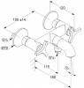 Фото смеситель для ванны kludi nova fonte 205400539