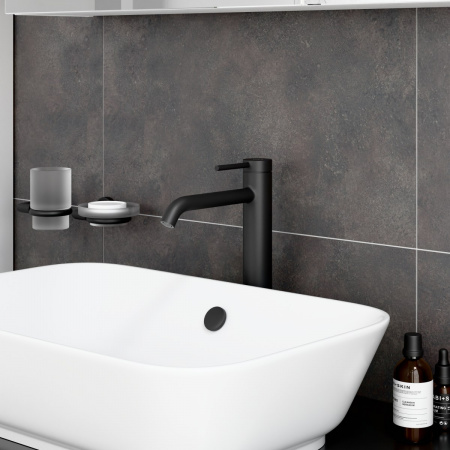 Фото смесители для раковины vitra minimax round a4353436exp цвет черный