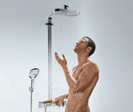 Фото душевая стойка hansgrohe raindance select e 27126000_vstvo
