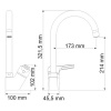 Фото смеситель для кухни wasserkraft ruhr 24400 24407