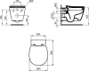 Фото унитаз с инсталяцией ideal standard connect aquablade e211601