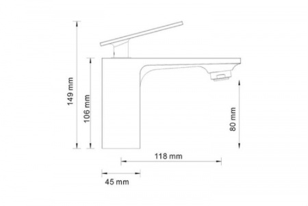Фото смеситель для раковины wasserkraft alme 1503