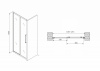 Фото душевая дверь abber schwarzer diamant 120 см ag30120mh