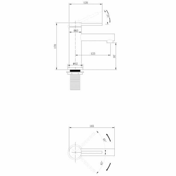 Фото смеситель для раковины abber emotion af8810sp