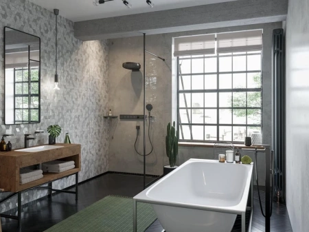 Фото смеситель для ванны hansgrohe metropol 32532340