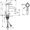 Фото смеситель для раковины hansgrohe tecturis s 73302000