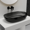 Раковина накладная Abber Kristall 60x40 см AT2805Onyx