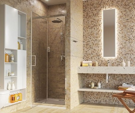 Фото душевая дверь wasserkraft salm 90 см 27i04