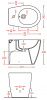 Фото биде напольное artceram step stb002 01 00
