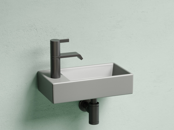 Фото раковина подвесная ceramicanova element 41.7 см, цвет: антрацит cn6051rmh
