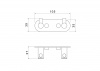 Фото крючок двойной акватек европа цвет: хром aq4102cr
