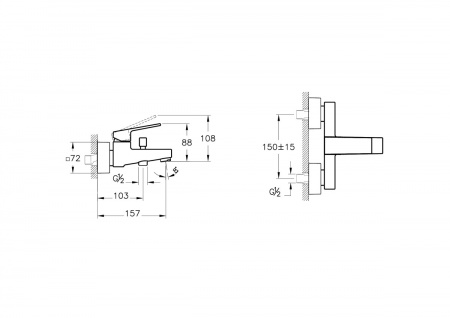 Фото смесители для ванны vitra minimax square a4352036exp цвет черный